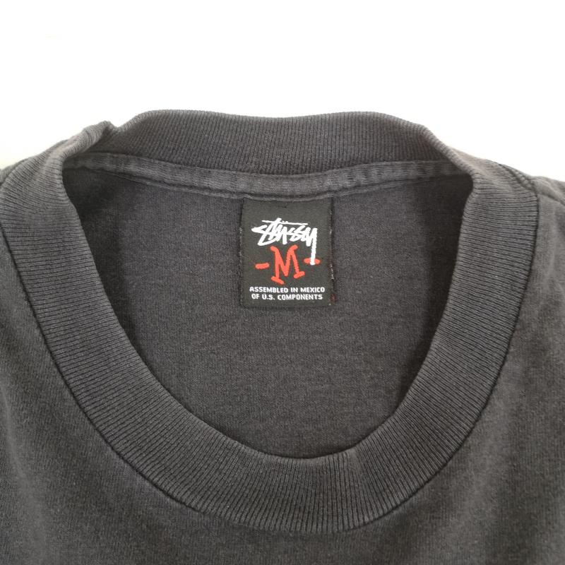 ステューシー STUSSY Tシャツ 半袖 00s メキシコ製 黒タグ MASH SF ピストバイク クルー 半袖 Tシャツ S/S TEE M 黒 / ブラック / black メンズ USED 古着 中古 50168684