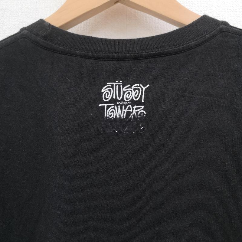 ステューシー STUSSY Tシャツ 半袖 TOWERRECORDS 30周年コラボ NO MUSIC NO LIFE 半袖 Tシャツ S/STEE L 黒 / ブラック / black メンズ USED 古着 中古 50168686