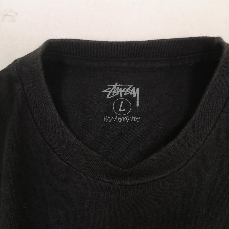 ステューシー STUSSY Tシャツ 半袖 TOWERRECORDS 30周年コラボ NO MUSIC NO LIFE 半袖 Tシャツ S/STEE L 黒 / ブラック / black メンズ USED 古着 中古 50168686