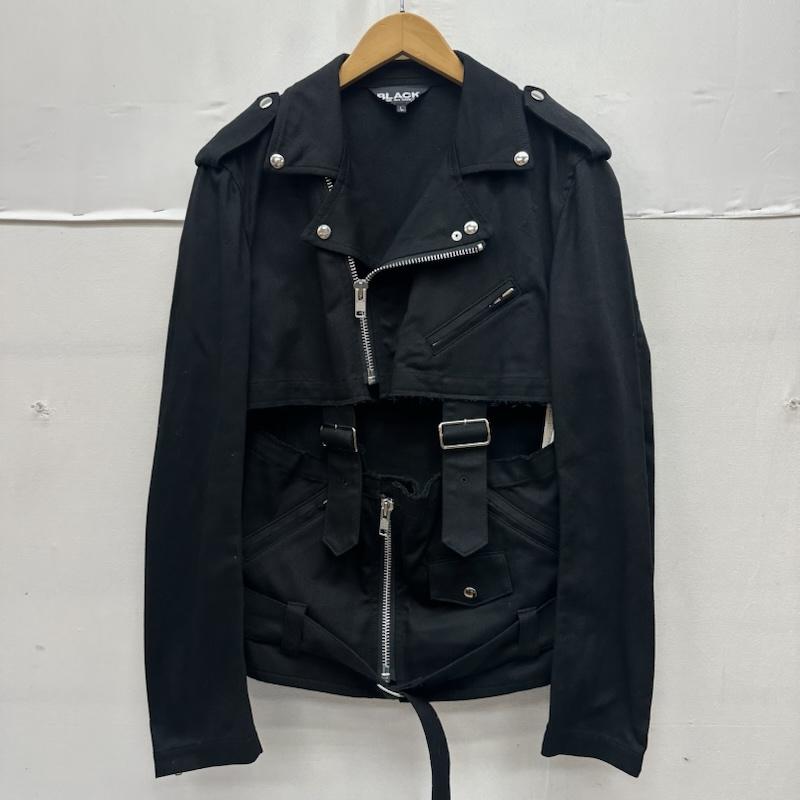ブラックコムデギャルソン BLACK COMME des GARCONS ジャケット、上着 ジャンパー、ブルゾン ダブル ライダース ジャケット 1G-J027 L 黒 / ブラック / black メンズ USED 古着 中古 50168690