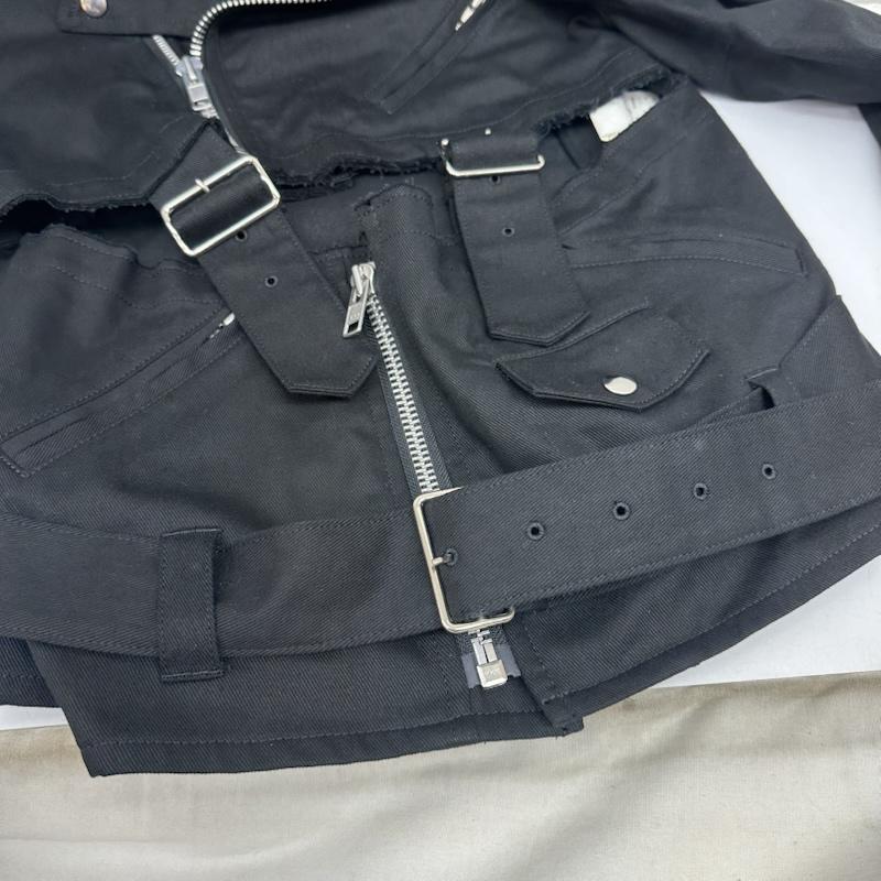 ブラックコムデギャルソン BLACK COMME des GARCONS ジャケット、上着 ジャンパー、ブルゾン ダブル ライダース ジャケット 1G-J027 L 黒 / ブラック / black メンズ USED 古着 中古 50168690