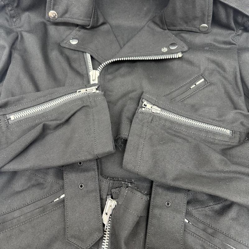 ブラックコムデギャルソン BLACK COMME des GARCONS ジャケット、上着 ジャンパー、ブルゾン ダブル ライダース ジャケット 1G-J027 L 黒 / ブラック / black メンズ USED 古着 中古 50168690