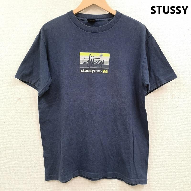 ステューシー STUSSY Tシャツ 半袖 90s USA製 紺タグ Air Max 95 半袖 Tシャツ S/S TEE M 紺 / ネイビー / navy メンズ USED 古着 中古 50168691