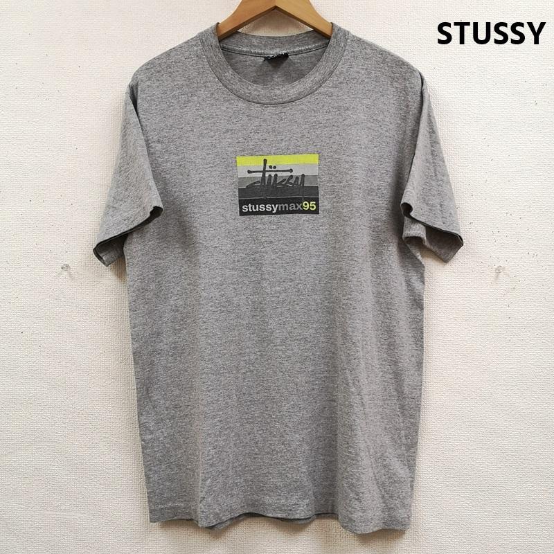 ステューシー STUSSY Tシャツ 半袖 90s USA製 紺タグ Air Max 95 半袖 Tシャツ S/S TEE M 灰 / グレー / gray メンズ USED 古着 中古 50168692