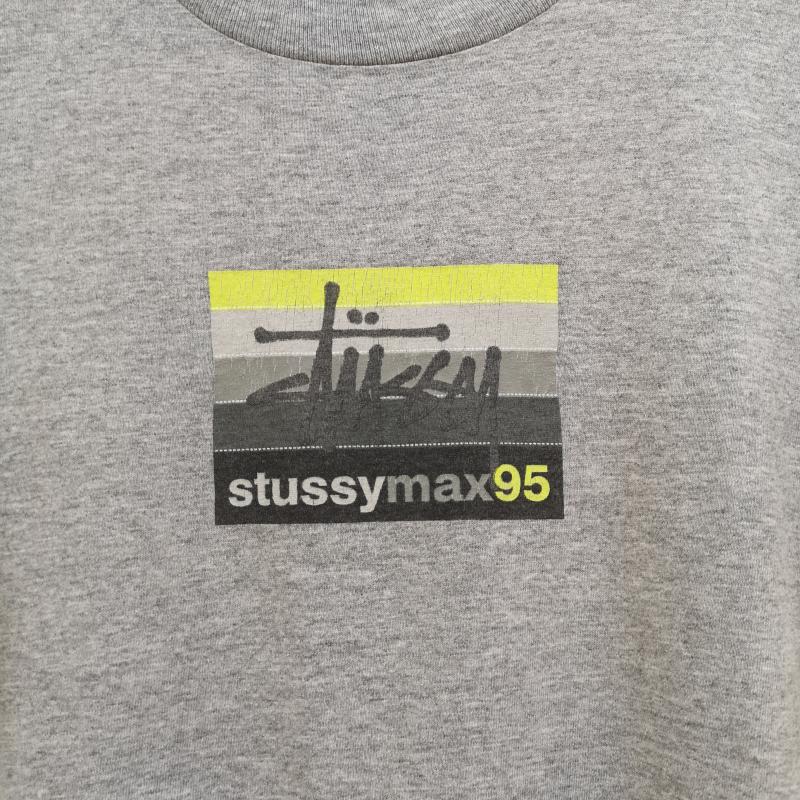 ステューシー STUSSY Tシャツ 半袖 90s USA製 紺タグ Air Max 95 半袖 Tシャツ S/S TEE M 灰 / グレー / gray メンズ USED 古着 中古 50168692