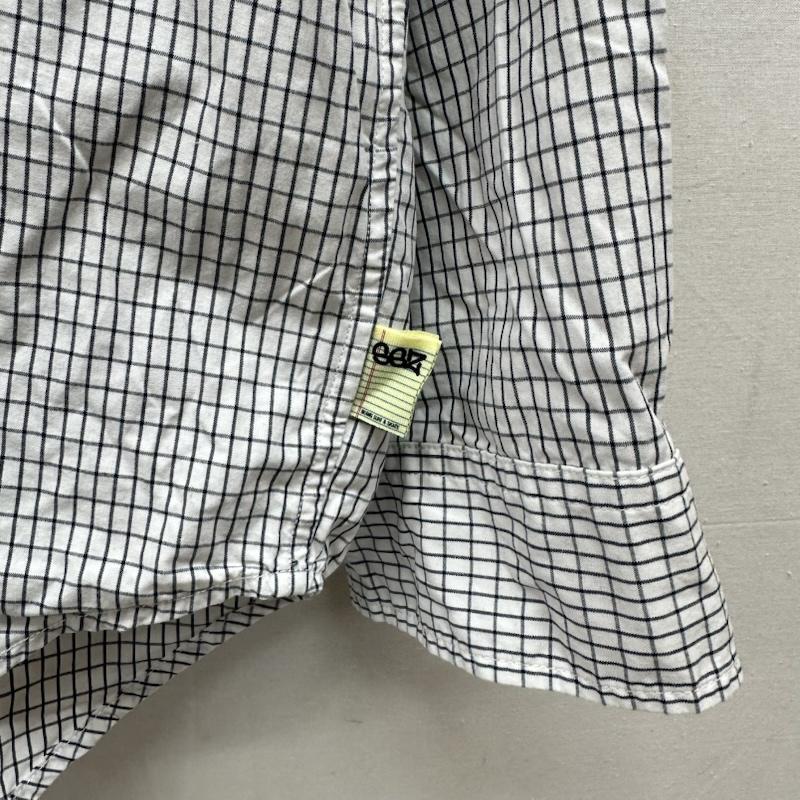 ビームス エスエスゼット BEAMS SSZ シャツ、ブラウス 長袖 25AW 別注 WHR BD SHIRT オーバーサイズチェックボタンダウンシャツ 11-11-1296-139 M 白 / ホワイト / white メンズ USED 古着 中古 50168696