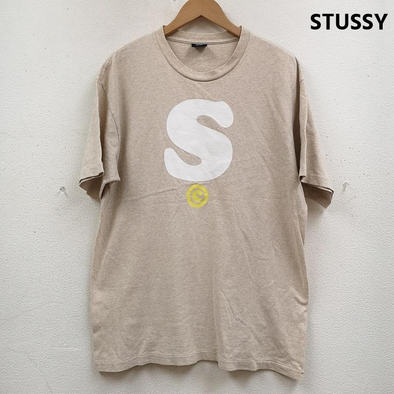 ステューシー STUSSY Tシャツ 半袖 90s USA製 紺タグ Sロゴ 半袖 Tシャツ S/S TEE L ベージュ / ベージュ / beige メンズ USED 古着 中古 50168697