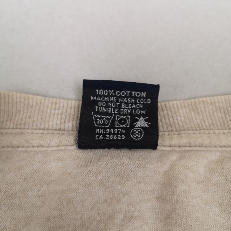 ステューシー STUSSY Tシャツ 半袖 90s USA製 紺タグ Sロゴ 半袖 Tシャツ S/S TEE L ベージュ / ベージュ / beige メンズ USED 古着 中古 50168697