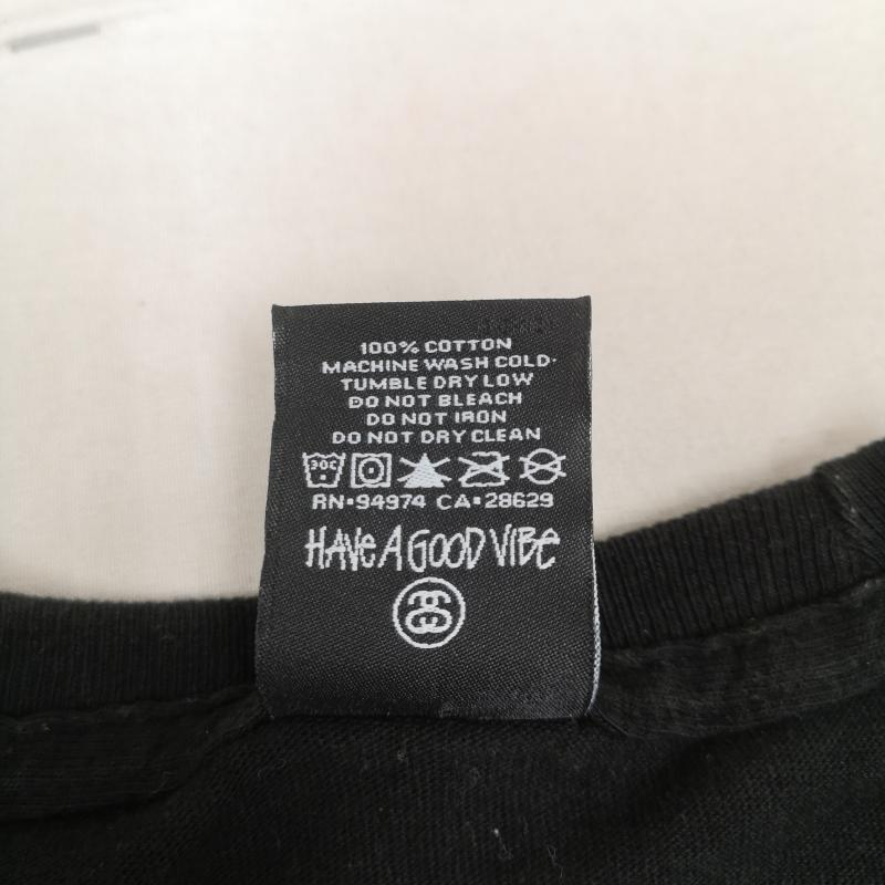 ステューシー STUSSY Tシャツ 半袖 メキシコ製 TOWERRECORDS 30周年コラボ NO MUSIC NO LIFE 半袖 Tシャツ S/S TEE M 黒 / ブラック / black メンズ USED 古着 中古 50168698