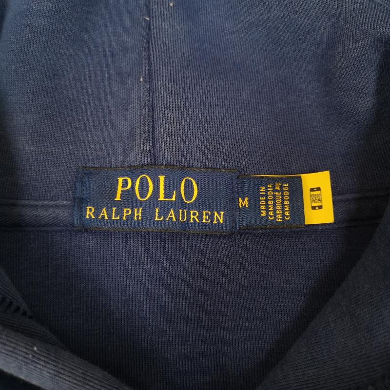 ポロラルフローレン POLO RALPH LAUREN パーカー 長袖 ビッグポニー 刺繍 ワンポイント プルオーバー パーカー スウェット M 青 / ブルー / blue メンズ USED 古着 中古 50168700