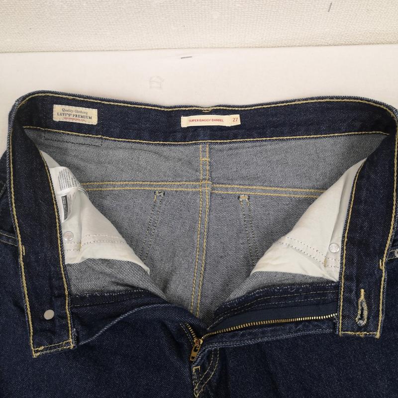 リーバイストラウスアンドコー Levi Strauss & co. パンツ デニム、ジーンズ テーパード スーパー バギー バレル ジーンズ デニム パンツ 27インチ インディゴ / インディゴ / Indigo メンズ USED 古着 中古 50168714