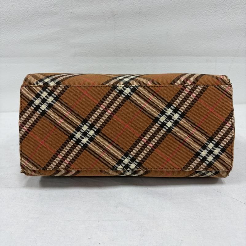 バーバリー BURBERRY ハンドバッグ ハンドバッグ ノバチェック ミニ トート ハンドバッグ ブルーレーベル キャンバス レザー - チェック X ロゴ、文字 茶 / ブラウン / brown X 橙 / オレンジ / orange X ベージュ / ベージュ / beige レディース USED 古着 中古 50168716