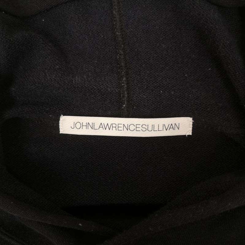 ジョンローレンスサリバン JOHN LAWRENCE SULLIVAN パーカー 半袖 日本製 カットオフ 切りっぱなし ノースリーブ スウェット パーカー 5A018 09-68 36 黒 / ブラック / black メンズ USED 古着 中古 50168722