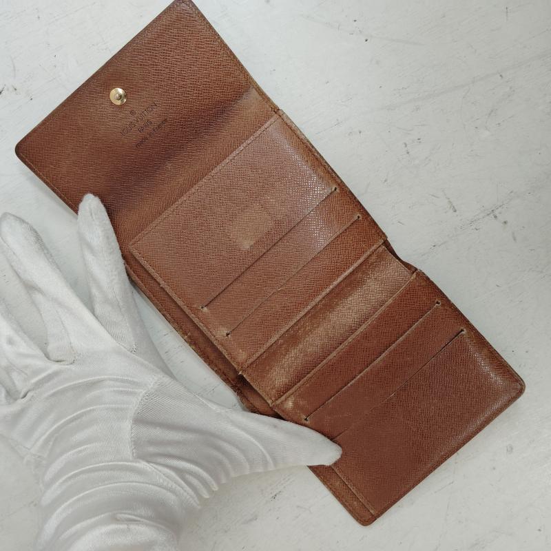 ルイヴィトン LOUIS VUITTON 財布 コンパクト財布 ポルトモネ ビエ カルトクレディ 三つ折り TH0936 FREE 茶 / ブラウン / brown レディース USED 古着 中古 50168734
