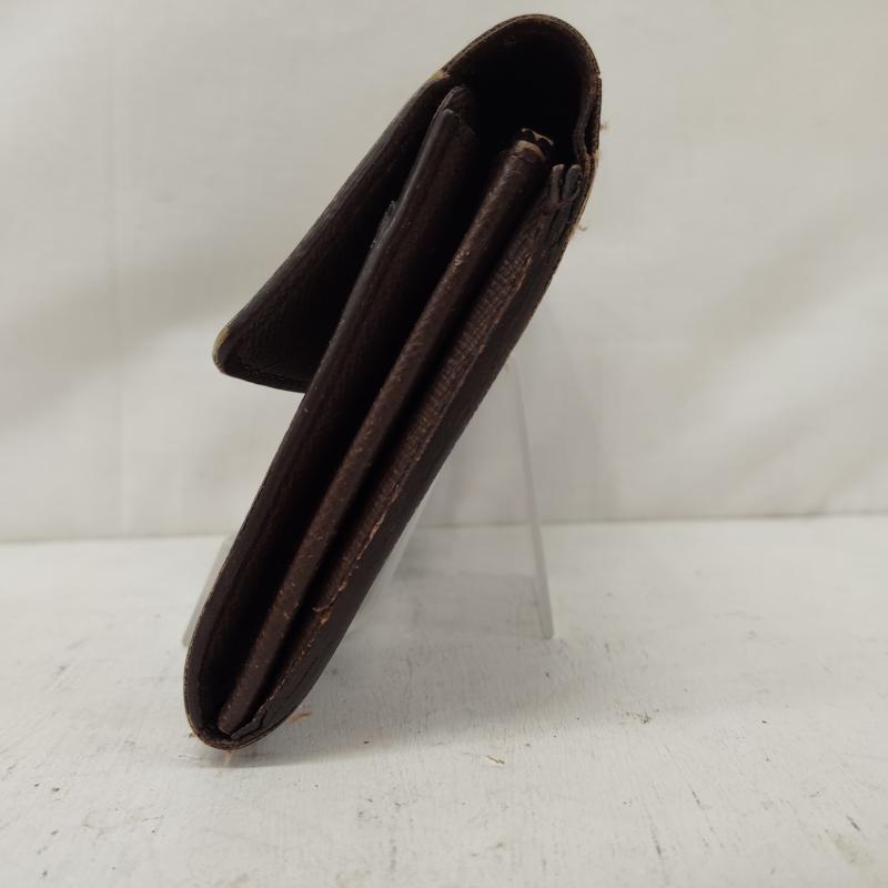ルイヴィトン LOUIS VUITTON 財布 長財布 ダミエ エベヌ ポルト フォイユ サラ CA0045 - 茶 / ブラウン / brown X ベージュ / ベージュ / beige レディース USED 古着 中古 50168739