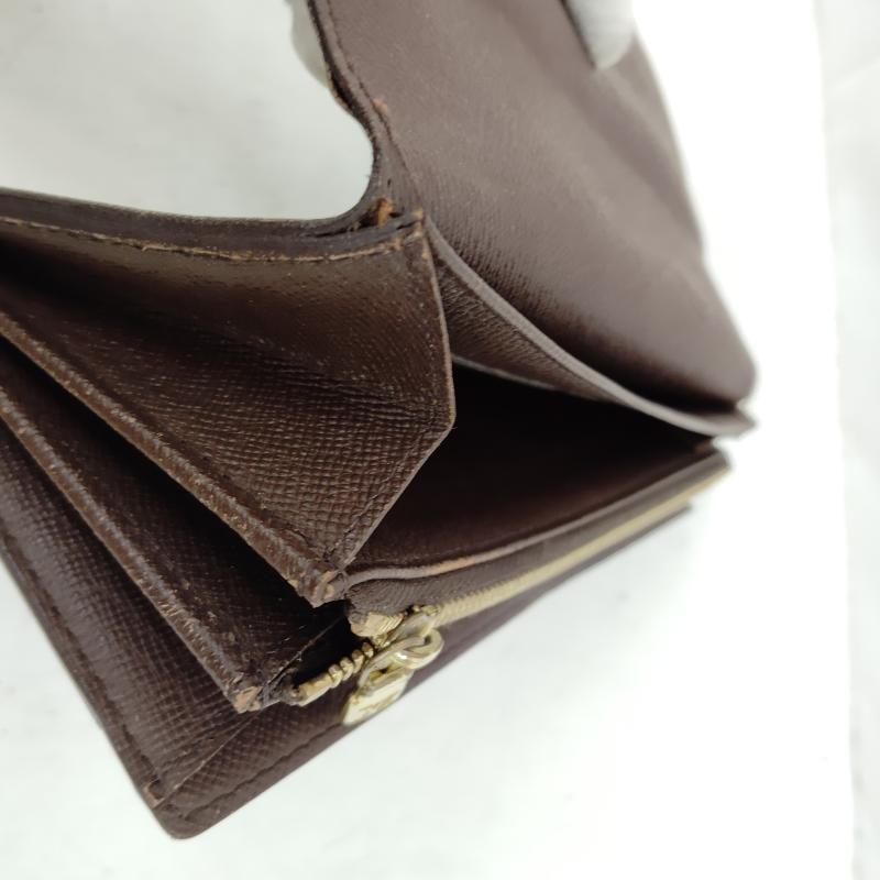 ルイヴィトン LOUIS VUITTON 財布 長財布 ダミエ エベヌ ポルト フォイユ サラ CA0045 - 茶 / ブラウン / brown X ベージュ / ベージュ / beige レディース USED 古着 中古 50168739