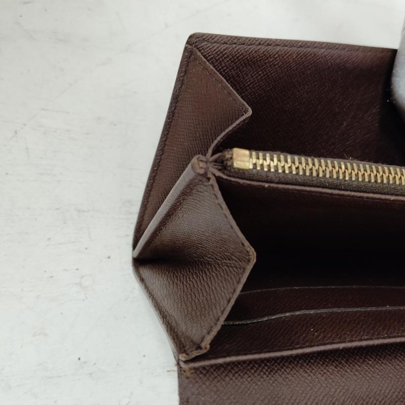 ルイヴィトン LOUIS VUITTON 財布 長財布 ダミエ エベヌ ポルト フォイユ サラ CA0045 - 茶 / ブラウン / brown X ベージュ / ベージュ / beige レディース USED 古着 中古 50168739