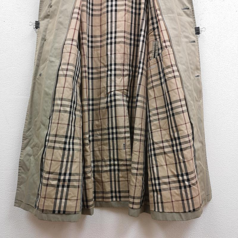 バーバリーロンドン Burberry London コート コート一般 ノバチェック 比翼仕立て ロング ステンカラー コート ベージュ / ベージュ / beige メンズ USED 古着 中古 50168740