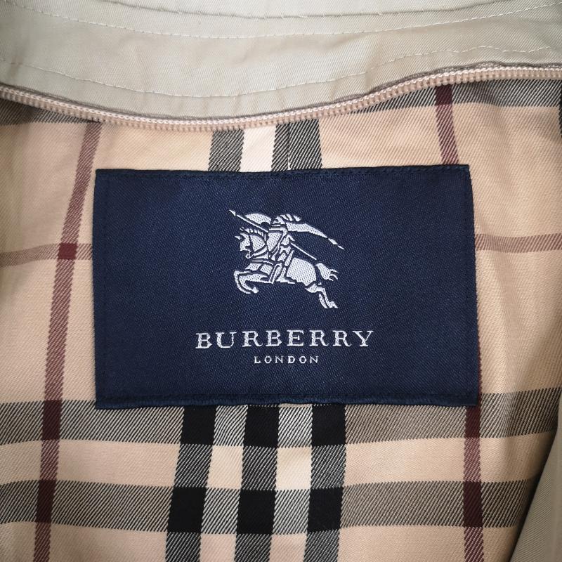 バーバリーロンドン Burberry London コート コート一般 ノバチェック 比翼仕立て ロング ステンカラー コート ベージュ / ベージュ / beige メンズ USED 古着 中古 50168740
