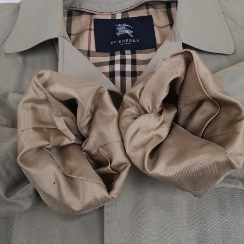 バーバリーロンドン Burberry London コート コート一般 ノバチェック 比翼仕立て ロング ステンカラー コート ベージュ / ベージュ / beige メンズ USED 古着 中古 50168740