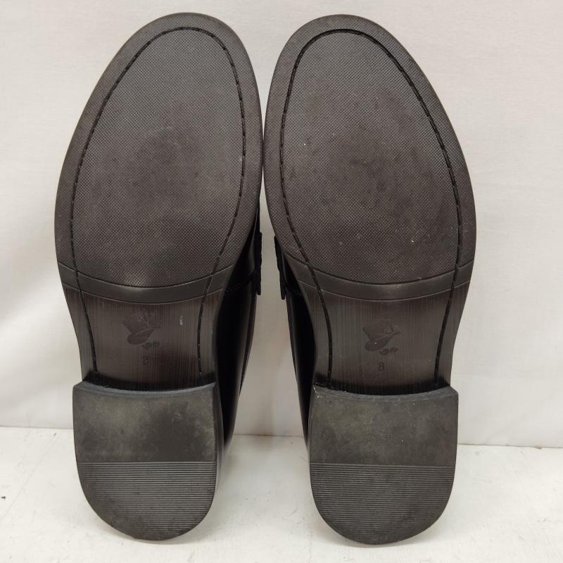 レザー レザー 革靴 革靴 London Shoe Make Oxford and Derby レザー コイン ローファー UK：8 白 / ホワイト / white X 黒 / ブラック / black メンズ USED 古着 中古 50168744