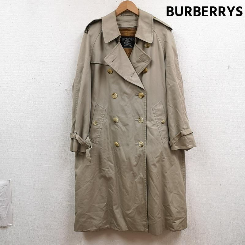 バーバリーズ BURBERRYS コート トレンチコート イングランド製 ノバチェック ライナー付き ダブルプレスト エポレット トレンチ コート ベージュ / ベージュ / beige メンズ USED 古着 中古 50168745