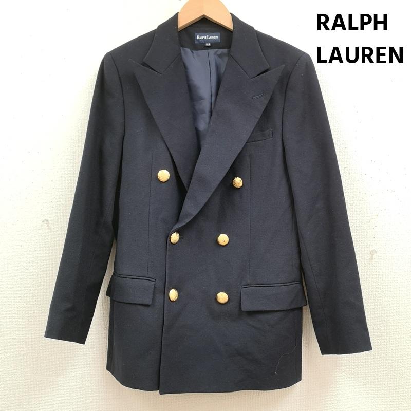 ラルフローレン RALPHLAUREN ジャケット、上着 ジャケット、ブレザー 金ボタン ダブルプレスト 紺ブレ テーラード ジャケット 160cm 紺 / ネイビー / navy ボーイズ USED 古着 中古 50168750
