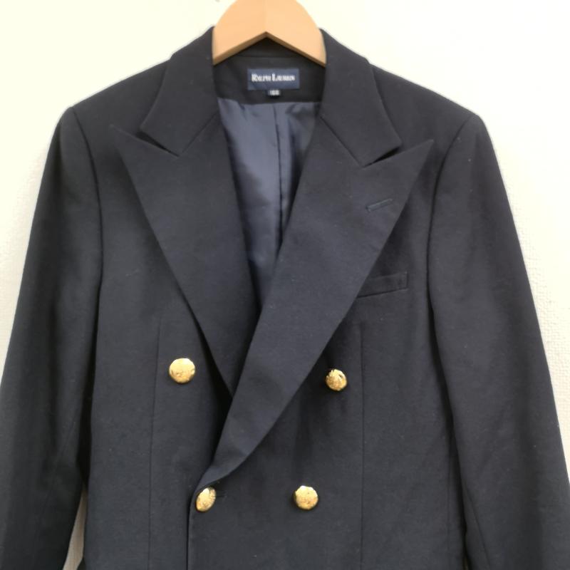 ラルフローレン RALPHLAUREN ジャケット、上着 ジャケット、ブレザー 金ボタン ダブルプレスト 紺ブレ テーラード ジャケット 160cm 紺 / ネイビー / navy ボーイズ USED 古着 中古 50168750