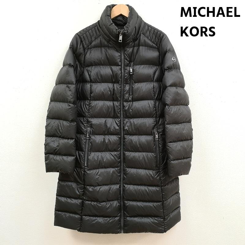 マイケルコース MICHAEL KORS コート ダウンコート キルティング ウルトラ ライト ロング ダウン コート 77B4908M82 L 黒 / ブラック / black レディース USED 古着 中古 50168752
