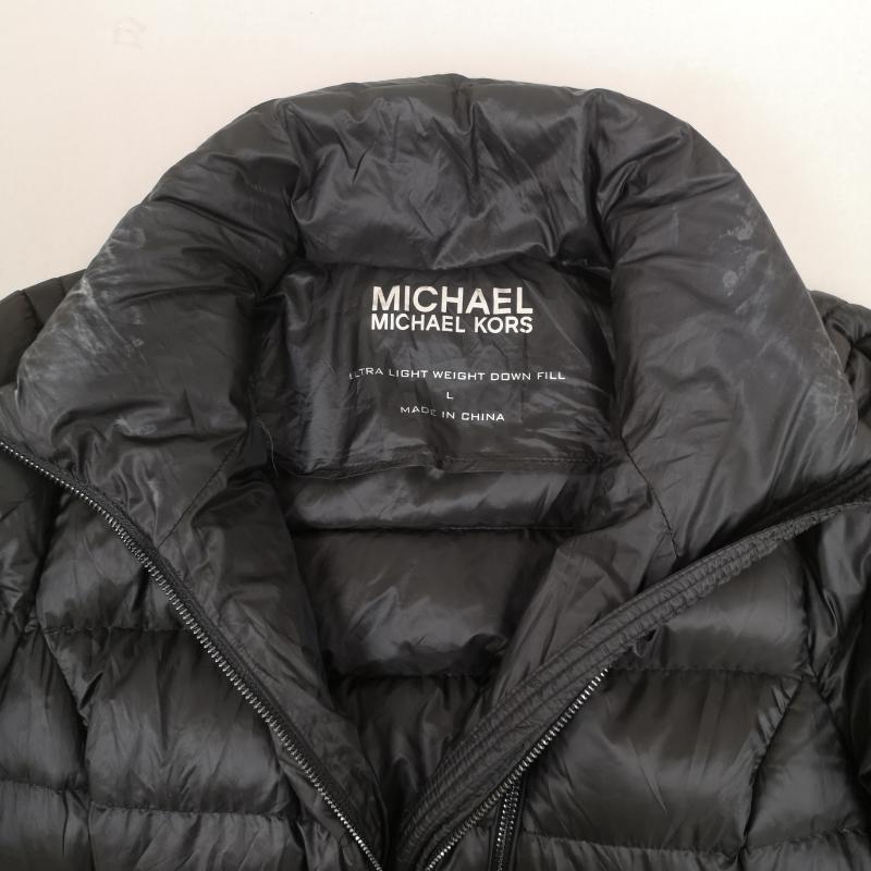 マイケルコース MICHAEL KORS コート ダウンコート キルティング ウルトラ ライト ロング ダウン コート 77B4908M82 L 黒 / ブラック / black レディース USED 古着 中古 50168752