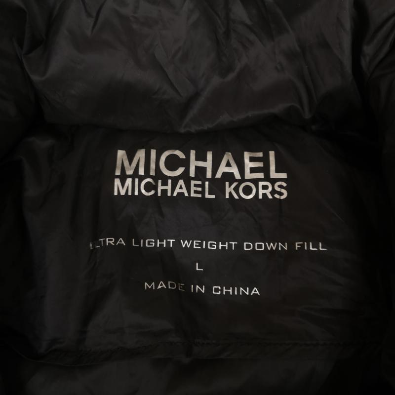 マイケルコース MICHAEL KORS コート ダウンコート キルティング ウルトラ ライト ロング ダウン コート 77B4908M82 L 黒 / ブラック / black レディース USED 古着 中古 50168752