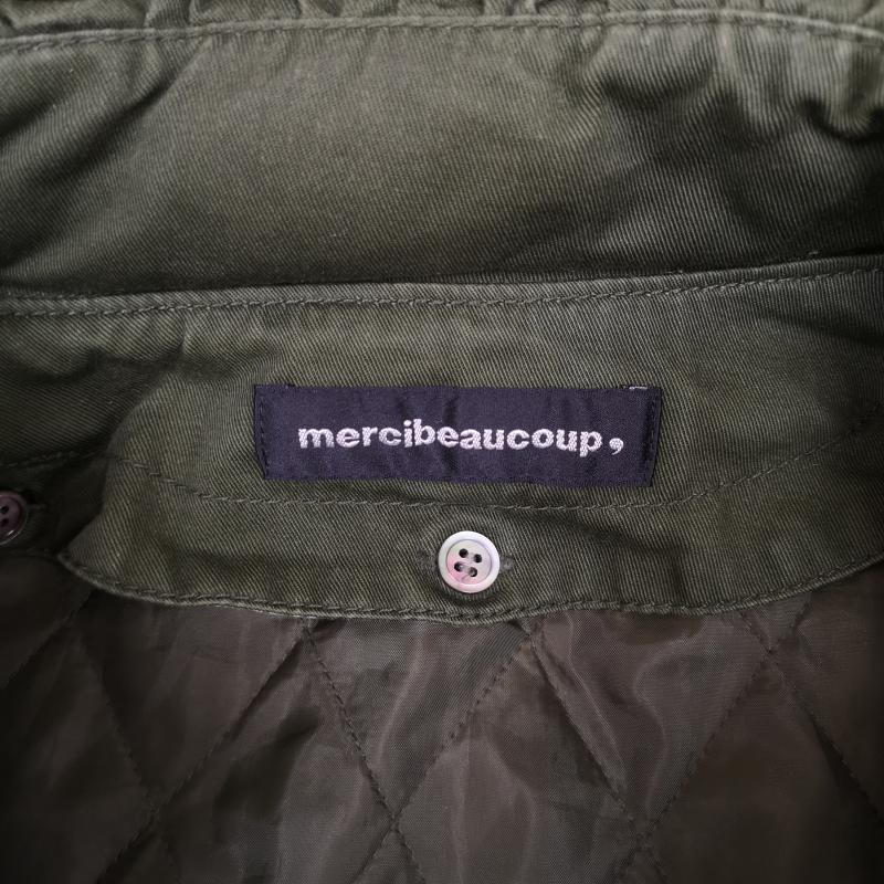 メルシーボークー mercibeaucoup, ジャケット、上着 ジャンパー、ブルゾン キルティング ライナー付き 宇津木えり メルモッズ ミリタリー コート MB83FA806 1 カーキ / カーキ / khaki メンズ USED 古着 中古 50168755