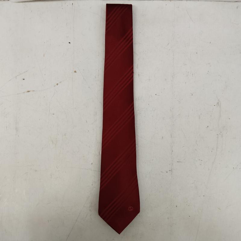 グッチ GUCCI ネクタイ ネクタイ シルク ネクタイ GG ロゴ 斜め ストライプ FREE えんじ / ワインレッド / dark red メンズ USED 古着 中古 50168756