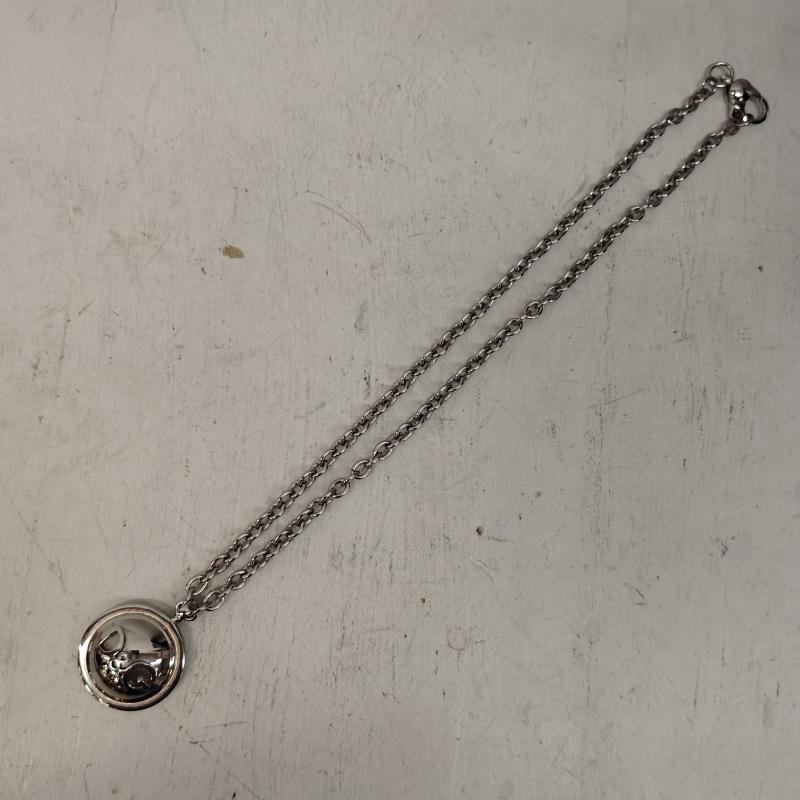 ドルチェアンドガッバーナ DOLCE&GABBANA アクセサリー ネックレス、ペンダント チョーカー ネックレス D&G ロゴ プレート ペンダント - 銀 / シルバー / silver color メンズ USED 古着 中古 50168765