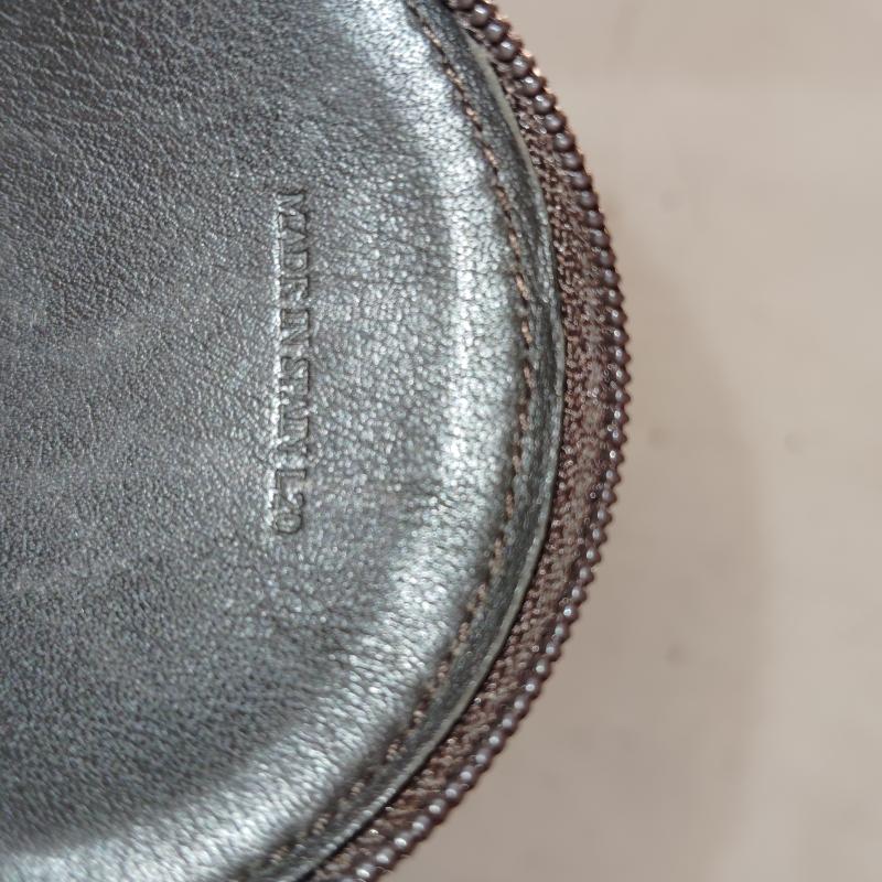 ロエベ LOEWE 財布 コンパクト財布 ラウンド コイン ケース 小銭入れ アナグラム スエード - 茶 / ブラウン / brown X ベージュ / ベージュ / beige メンズ USED 古着 中古 50168766