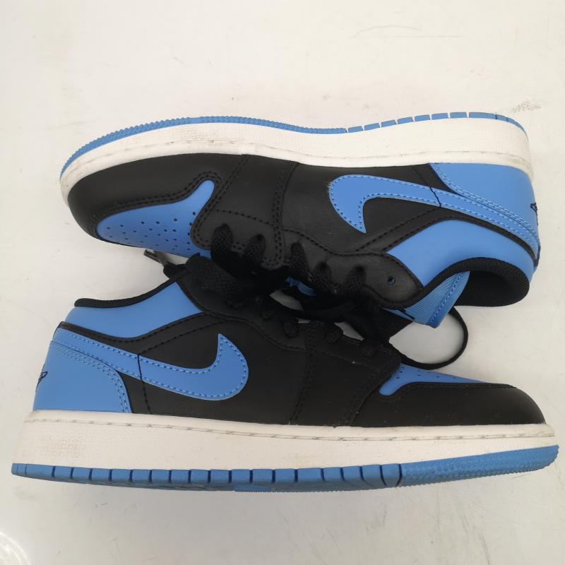 ナイキ NIKE スニーカー スニーカー JORDAN BRAND AIR JORDAN 1 LOW ローカット スニーカー 553560-041 22.5cm 水色 / ライトブルー / ボーイズ USED 古着 中古 50168768