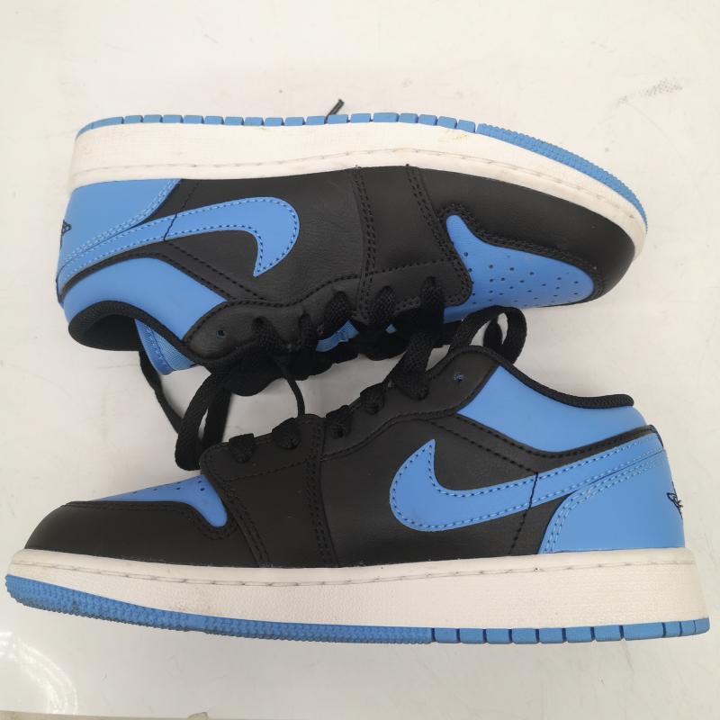 ナイキ NIKE スニーカー スニーカー JORDAN BRAND AIR JORDAN 1 LOW ローカット スニーカー 553560-041 22.5cm 水色 / ライトブルー / ボーイズ USED 古着 中古 50168768