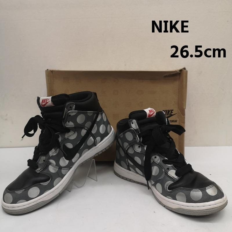 ナイキ NIKE スニーカー スニーカー DUNK HIGH SUPREME 08 LE POLKA DOT ハイカット スニーカー 317893-002 26.5cm 黒 / ブラック / black メンズ USED 古着 中古 50168772