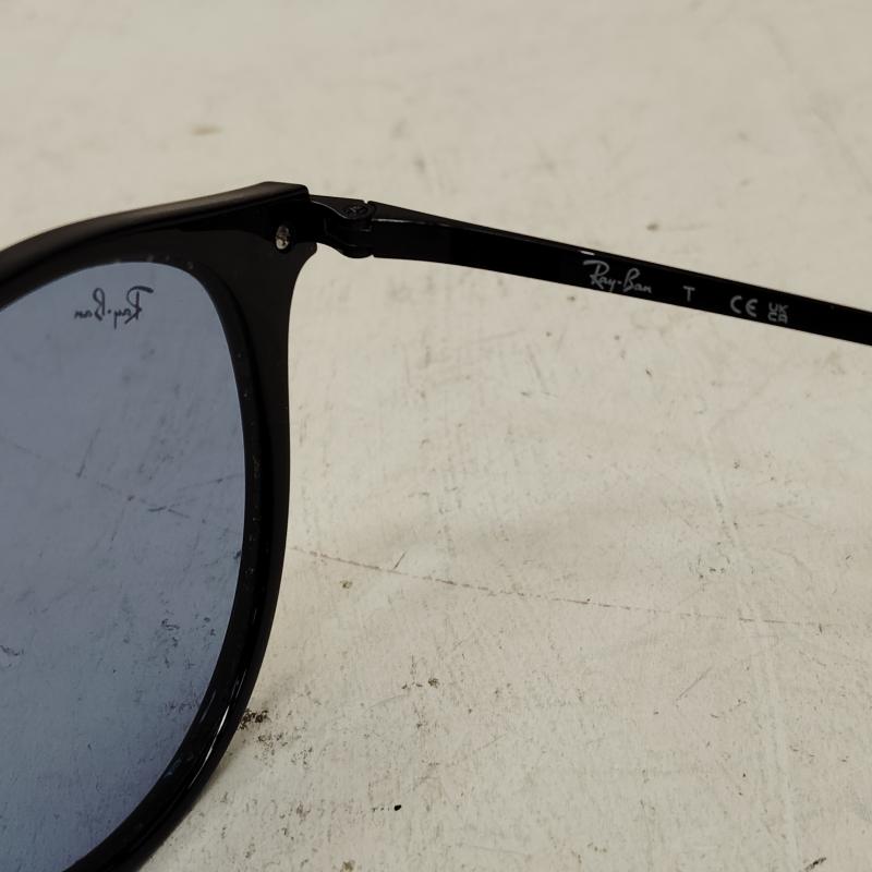 レイバン Ray-Ban めがね・サングラス サングラス RB4334D ローブリッジ アジアン フィット ポリッシュ ブラック ブルー レンズ - 黒 / ブラック / black X 青 / ブルー / blue メンズ USED 古着 中古 50168773