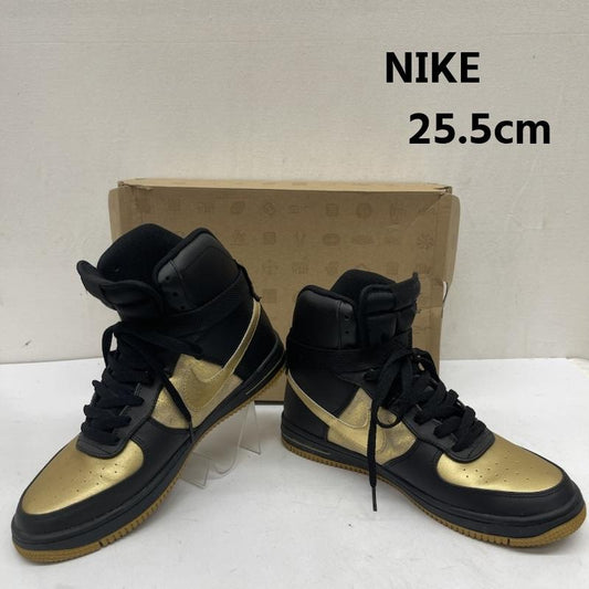 ナイキ NIKE スニーカー スニーカー WMNS AIR FEATHER HIGH ハイカット スニーカー 407904-003 25.5cm 金 / ゴールド / gold color レディース USED 古着 中古 50168783