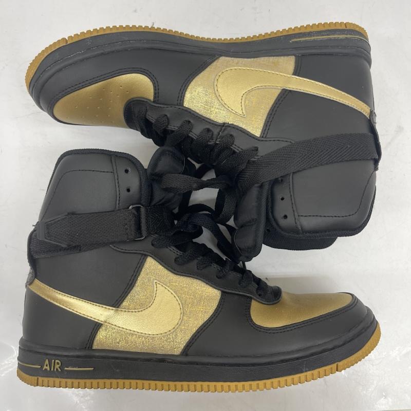 ナイキ NIKE スニーカー スニーカー WMNS AIR FEATHER HIGH ハイカット スニーカー 407904-003 25.5cm 金 / ゴールド / gold color レディース USED 古着 中古 50168783