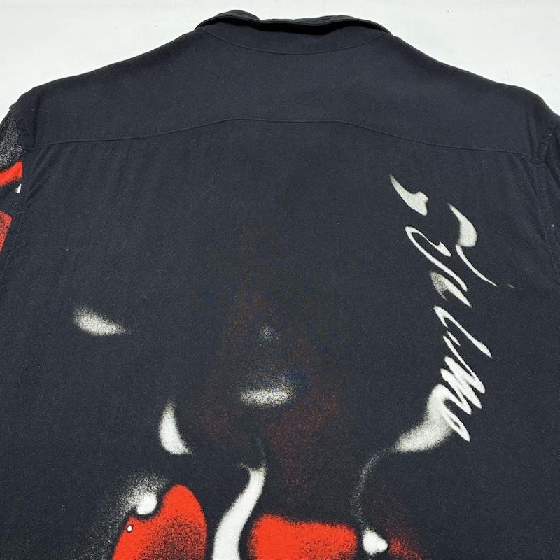 シュプリーム Supreme シャツ、ブラウス 半袖 20AW BLOW BACK RAYON S/S SHIRT リップ グラフィック アート オープンカラー レーヨン シャツ M メンズ USED 古着 中古 50168786