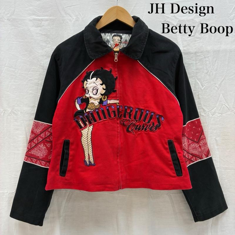 ジェーエイチデザイン J.H.DESIGN ジャケット、上着 ジャンパー、ブルゾン 00s BETTY BOOP ベティ・ブープ レーシング ジャケット L レディース USED 古着 中古 50168794