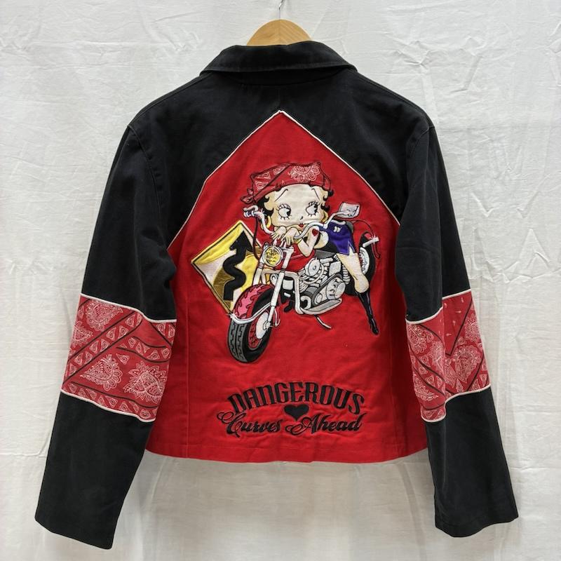 ジェーエイチデザイン J.H.DESIGN ジャケット、上着 ジャンパー、ブルゾン 00s BETTY BOOP ベティ・ブープ レーシング ジャケット L レディース USED 古着 中古 50168794