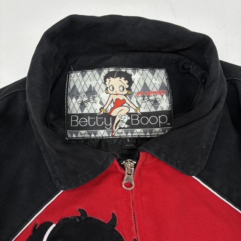 ジェーエイチデザイン J.H.DESIGN ジャケット、上着 ジャンパー、ブルゾン 00s BETTY BOOP ベティ・ブープ レーシング ジャケット L レディース USED 古着 中古 50168794