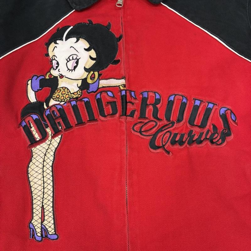ジェーエイチデザイン J.H.DESIGN ジャケット、上着 ジャンパー、ブルゾン 00s BETTY BOOP ベティ・ブープ レーシング ジャケット L レディース USED 古着 中古 50168794