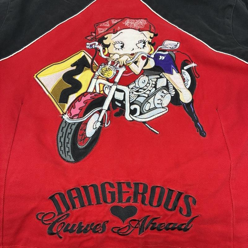 ジェーエイチデザイン J.H.DESIGN ジャケット、上着 ジャンパー、ブルゾン 00s BETTY BOOP ベティ・ブープ レーシング ジャケット L レディース USED 古着 中古 50168794
