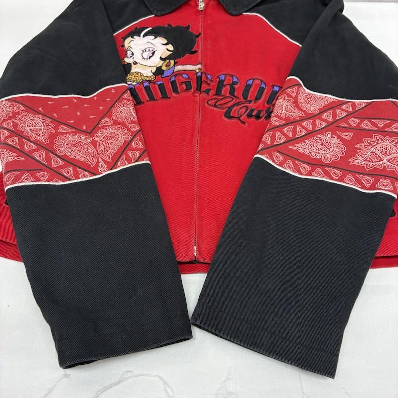 ジェーエイチデザイン J.H.DESIGN ジャケット、上着 ジャンパー、ブルゾン 00s BETTY BOOP ベティ・ブープ レーシング ジャケット L レディース USED 古着 中古 50168794