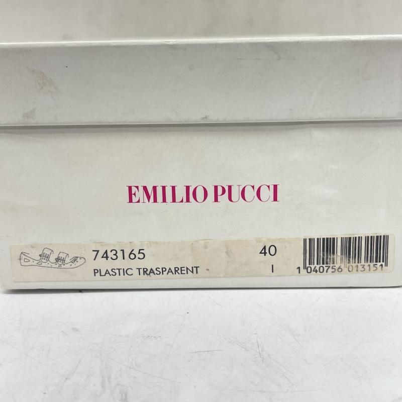エミリオプッチ EMILIO PUCCI サンダル サンダル ヴィンテージ ラバークリア サンダル PLASTIC TRASPARENT 743165 25.0cm オフホワイト / オフホワイト / レディース USED 古着 中古 50168795