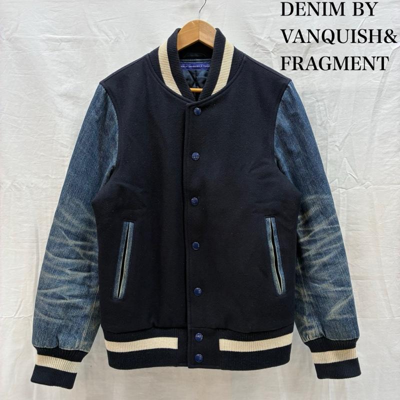 デニムバイヴァンキッシュフラグメント DENIM BY VANQUISH & FRAGMENT ジャケット、上着 ジャンパー、ブルゾン ウール リブライン 中綿 キルティング デニム スリーブ スタジャン M メンズ USED 古着 中古 50168801